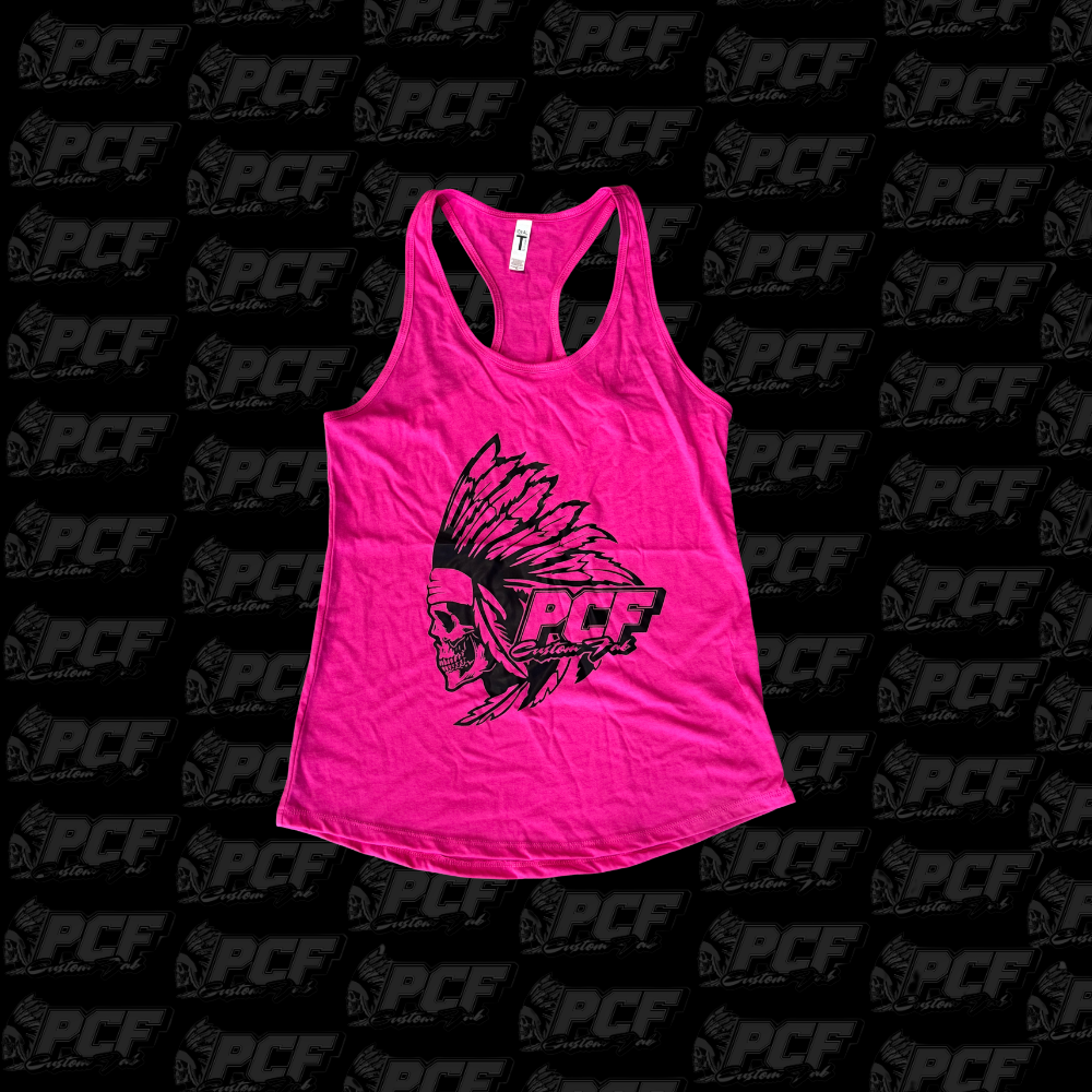 HOT PINK PCF RACERBACK TANK