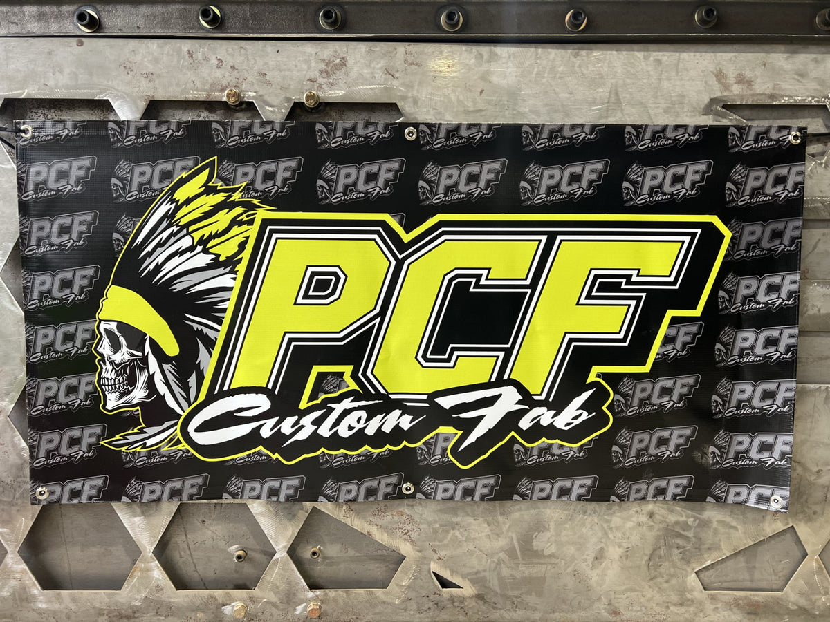 PCF CUSTOM FAB BANNER POCKET CHANGE FAB