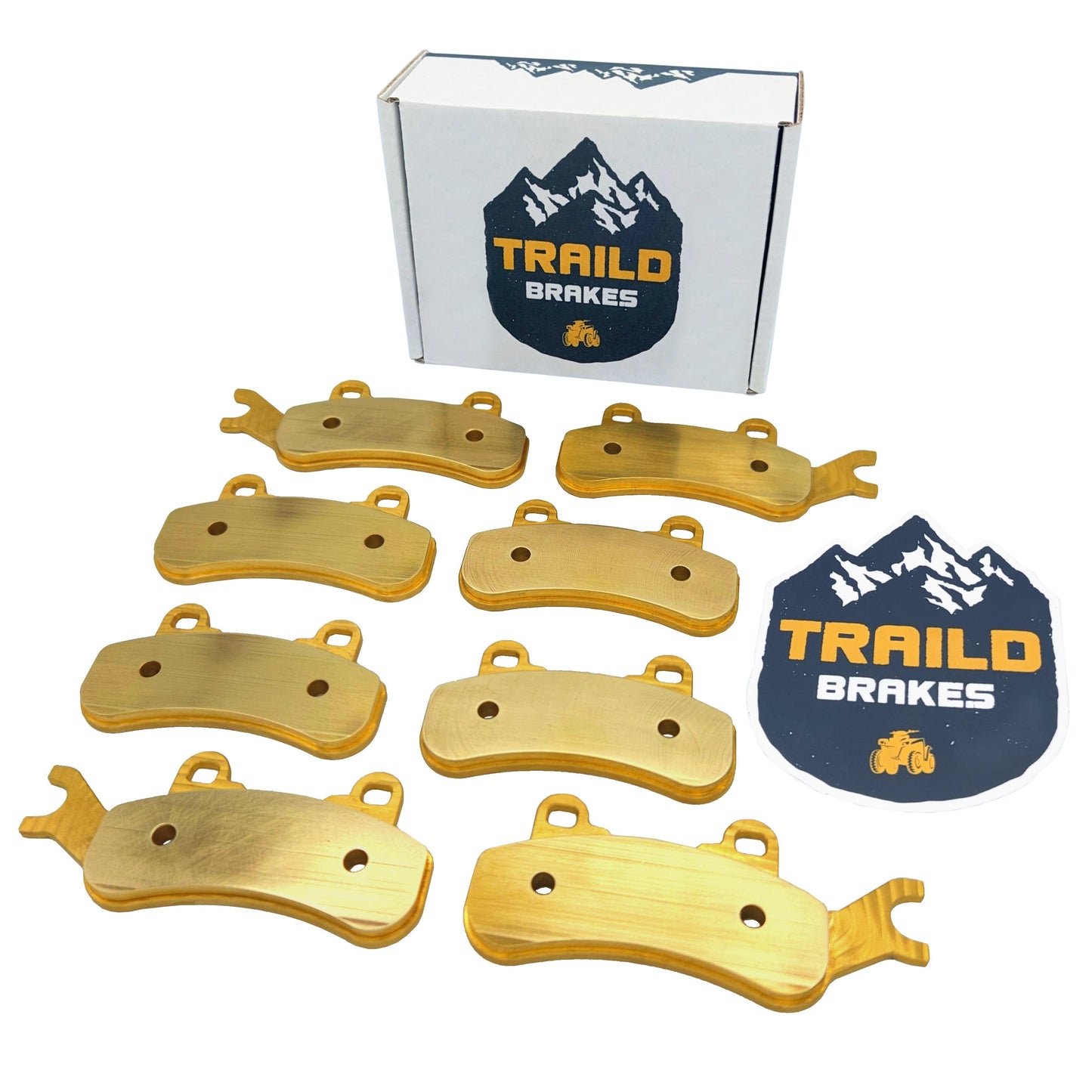 Can-Am Maverick X3/MAX/Sport/Trail 2017-2024 Front & Rear Brass Brake Pad Set