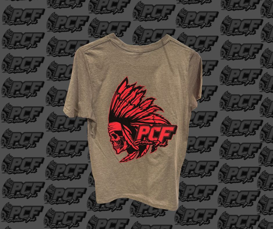 YOUTH GREY PCF LOGO T-SHIRT
