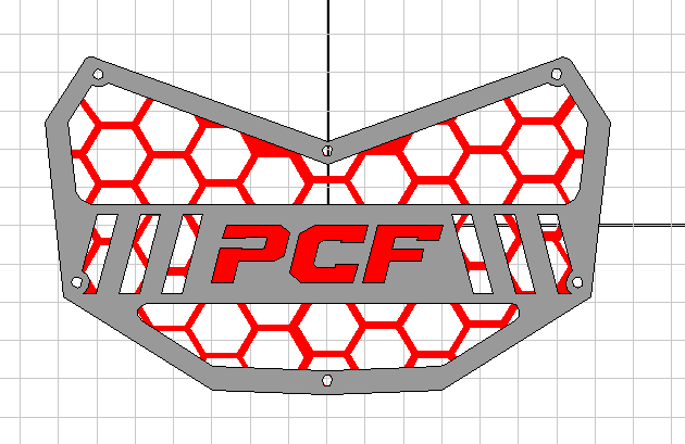PCF CAN AM X3 ALUMINUM GRILLE