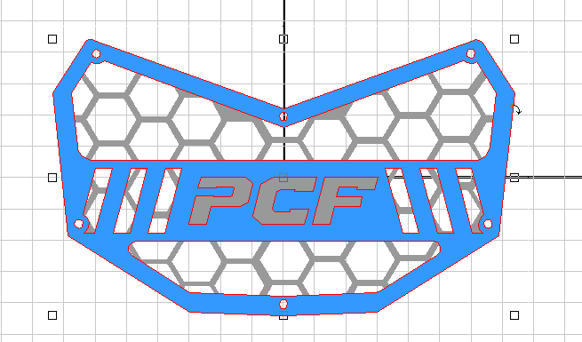 PCF CAN AM X3 ALUMINUM GRILLE