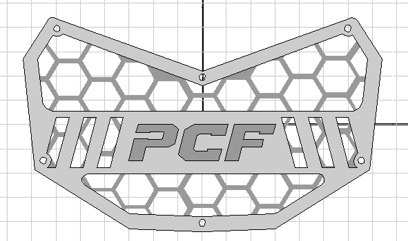 PCF CAN AM X3 ALUMINUM GRILLE