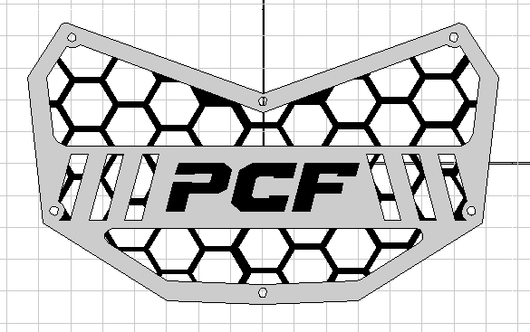 PCF CAN AM X3 ALUMINUM GRILLE