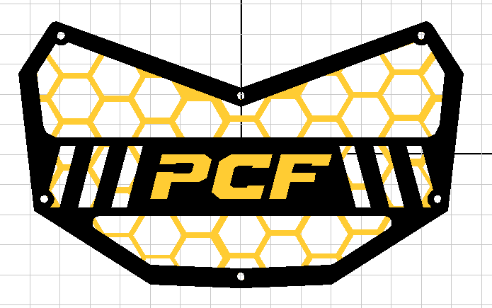 PCF CAN AM X3 ALUMINUM GRILLE
