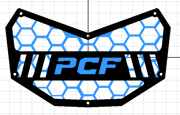 PCF CAN AM X3 ALUMINUM GRILLE