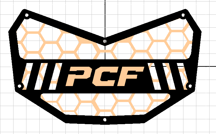 PCF CAN AM X3 ALUMINUM GRILLE