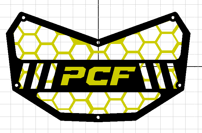 PCF CAN AM X3 ALUMINUM GRILLE