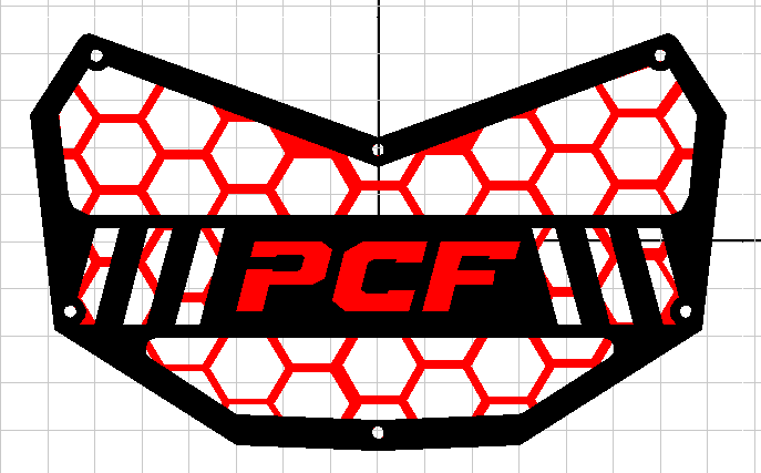 PCF CAN AM X3 ALUMINUM GRILLE