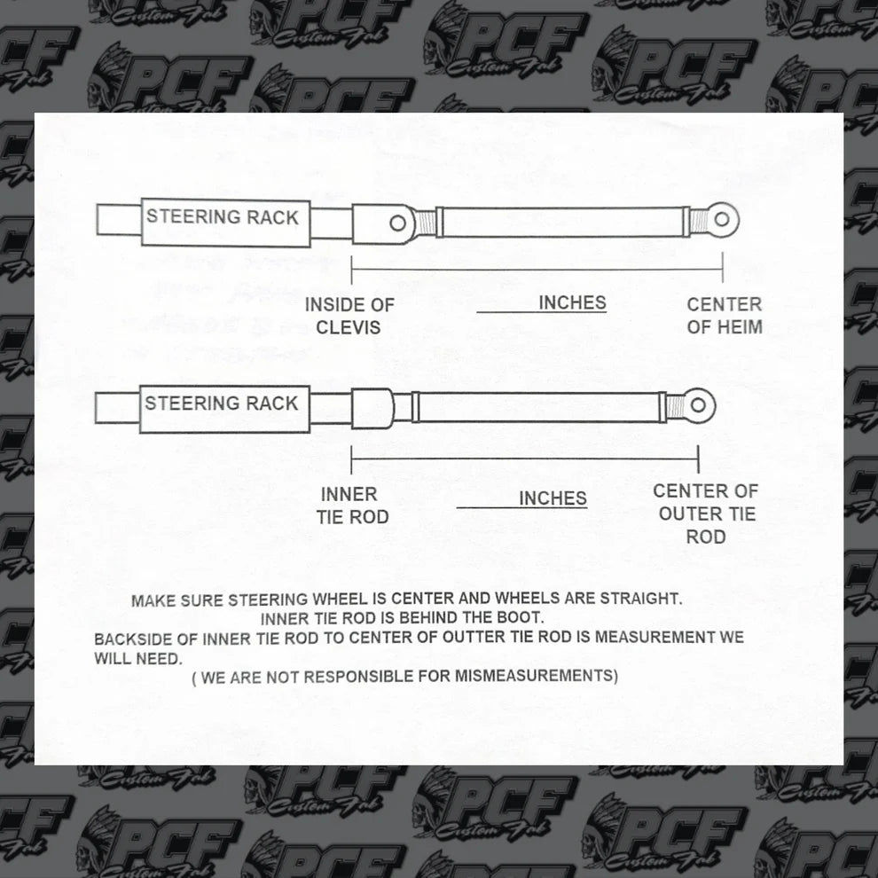PCF POLARIS TURBO R TIE ROD KIT