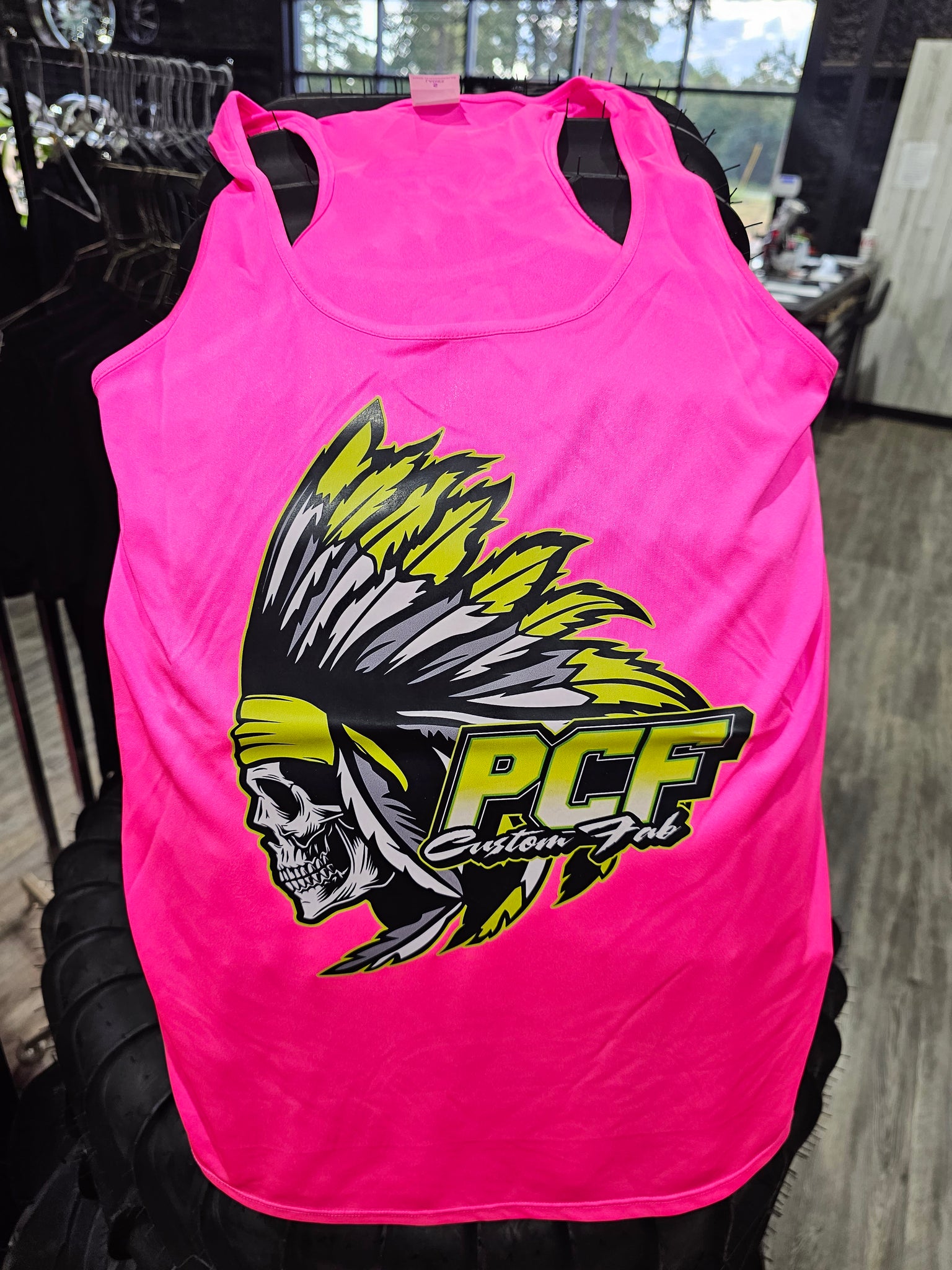 PCF WOMENS SPORT-TEK PERFORMANCE "RZR BACK" TANKS
