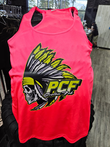 PCF WOMENS SPORT-TEK PERFORMANCE "RZR BACK" TANKS