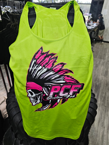 PCF WOMENS SPORT-TEK PERFORMANCE "RZR BACK" TANKS