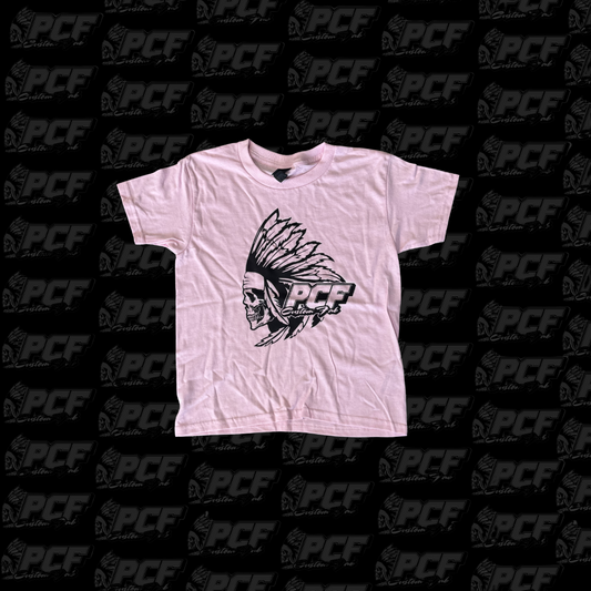 YOUTH PINK PCF LOGO T-SHIRT