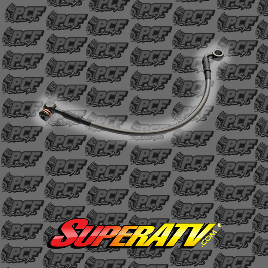 SuperATV 7.5 mm x 12" Extended Steel-Braided Brake Line