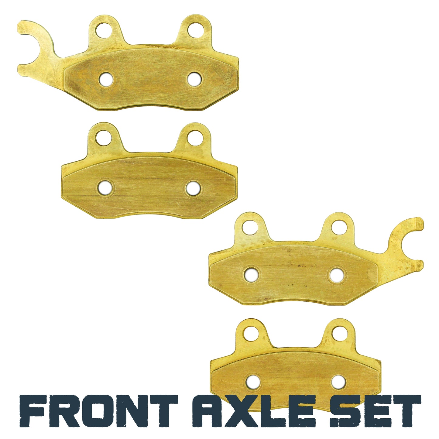 Yamaha YFZ 450R SE 2009-2023 and YFZ 450 2006-2011 & 2017 Brass Brake Pad Front Axle Set