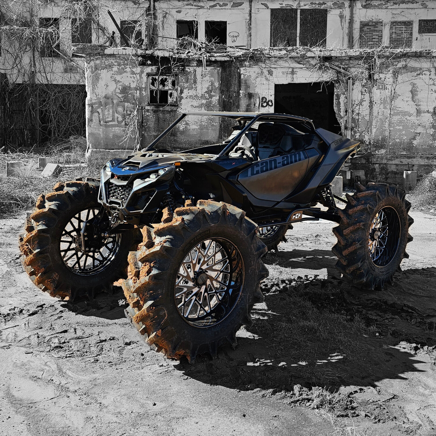 PCF CAN-AM MAVERICK R 2 SEATER STEPS