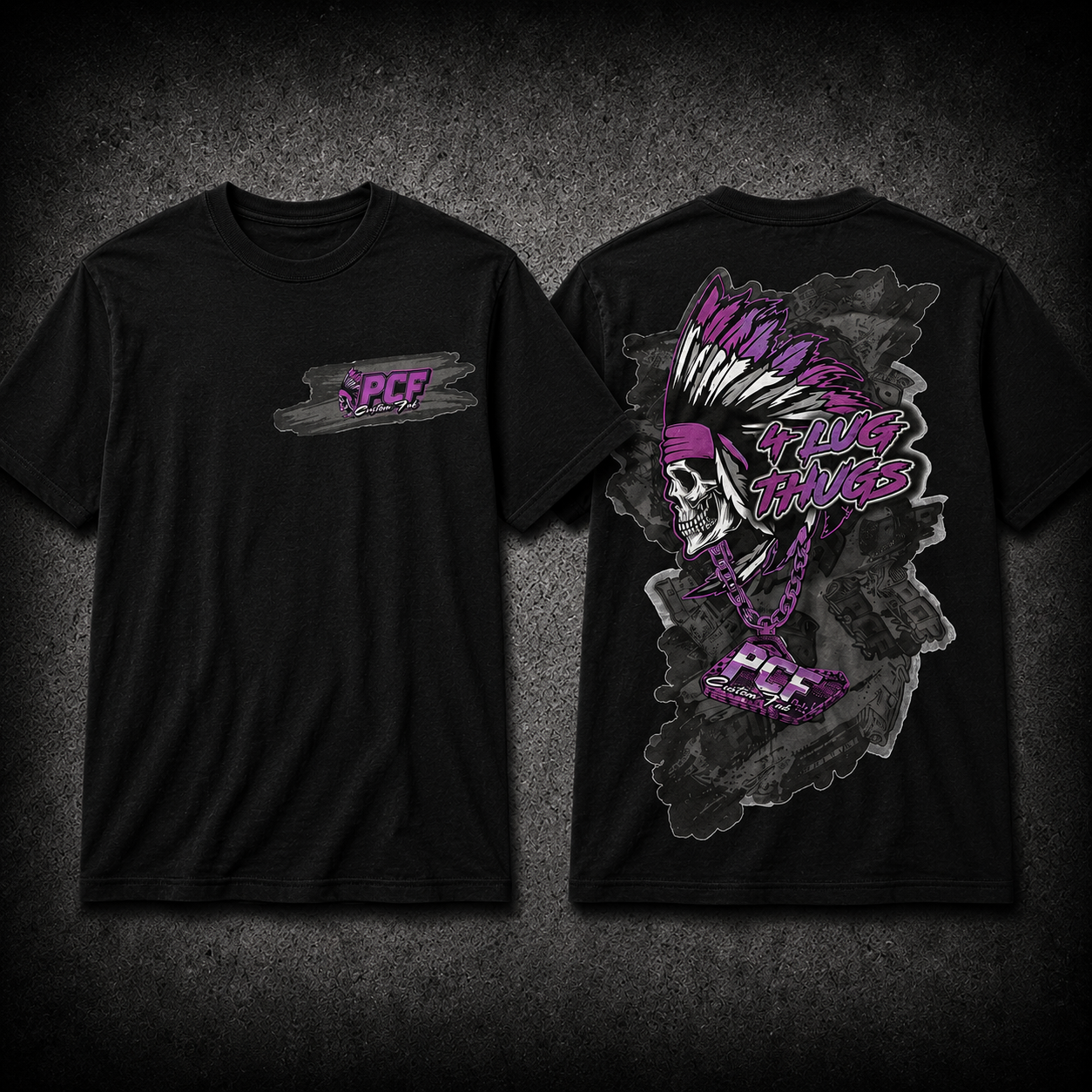 PCF PURPLE 4 LUG THUGS T-SHIRT