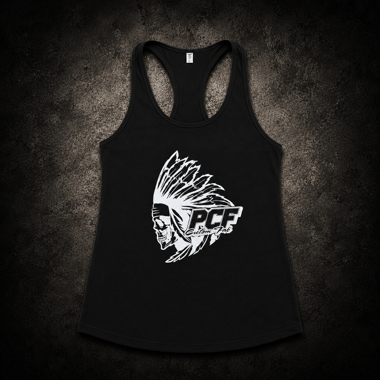 BLACK PCF RACERBACK TANK