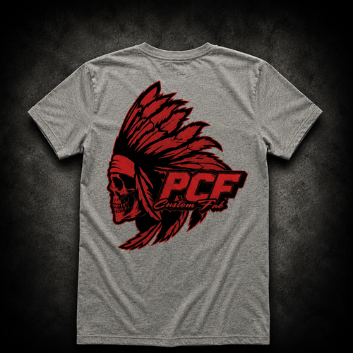 YOUTH GREY PCF LOGO T-SHIRT