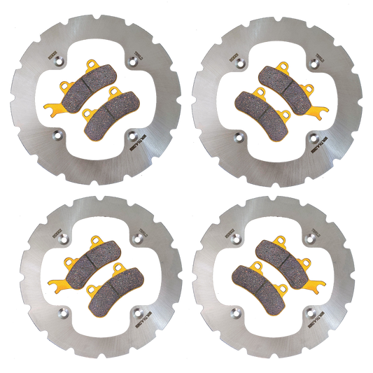 Can-Am Defender MAX 6-Seater/PRO/6x6 HD10/HD9/HD8/HD7 2016-2026 Ridge Rider Rotor and Pad Kit