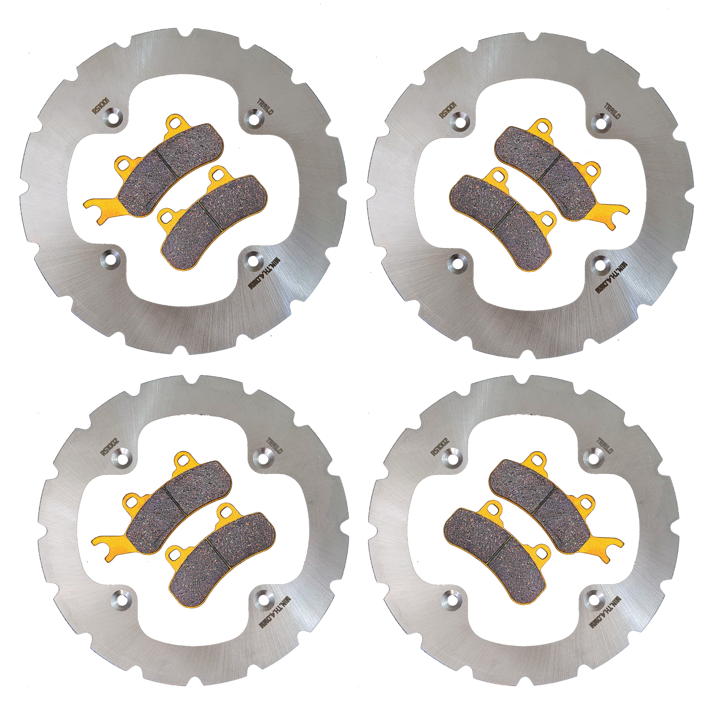 Can-Am Commander/Commander MAX 1000R/700 2021-2024 Ridge Rider Rotor and Pad Kit