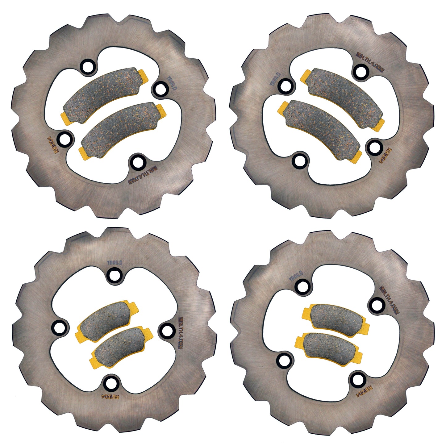 CFMoto UForce 1000/600 2019-2026 Ridge Rider Rotor and Pad Kit