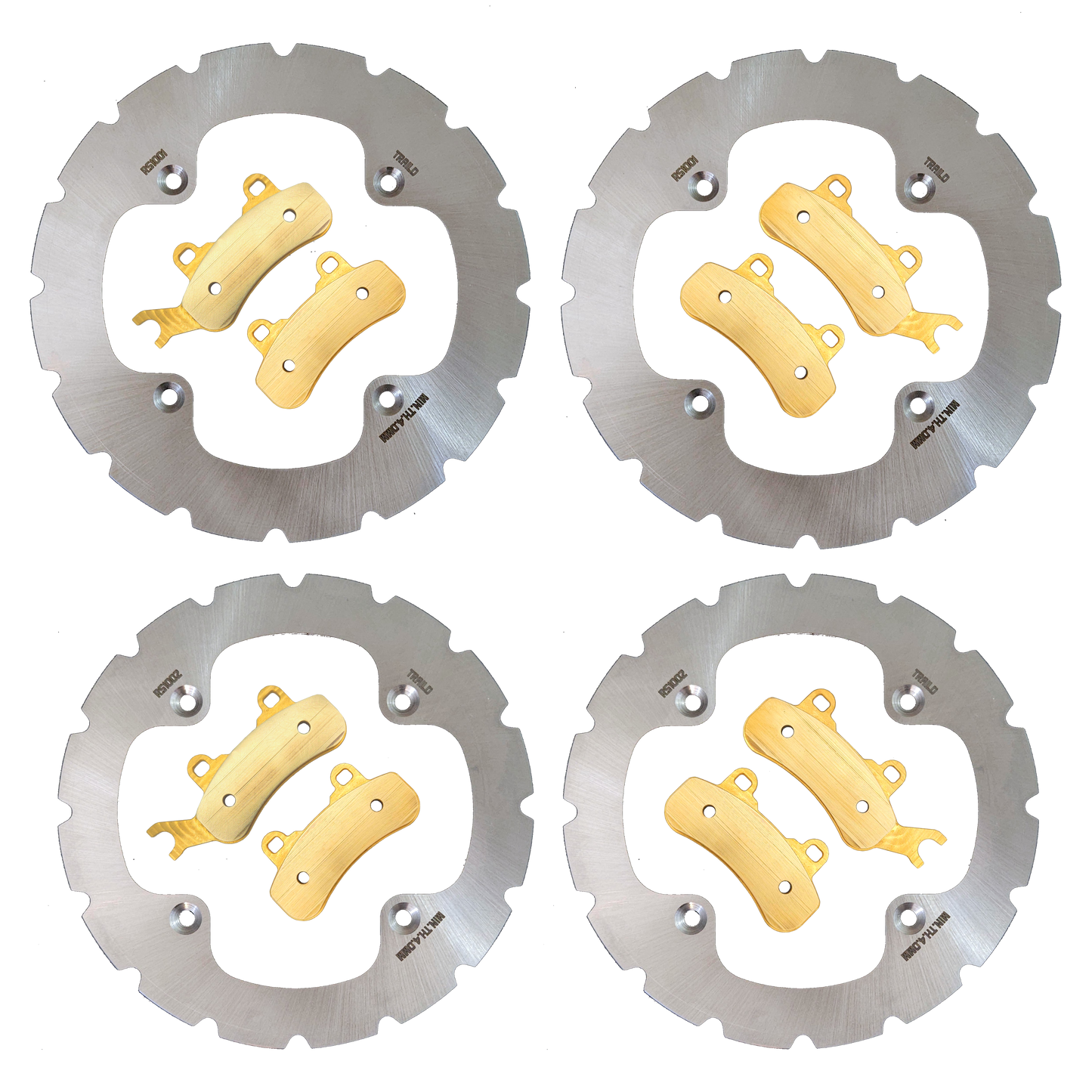 Can-Am Commander/Commander MAX 1000R/700 2021-2024 Ridge Rider Rotor and Pad Kit