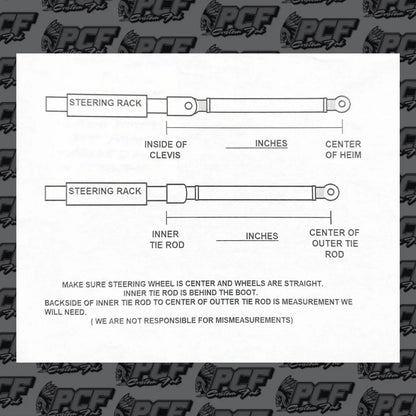 PCF POLARIS TURBO R TIE ROD KIT