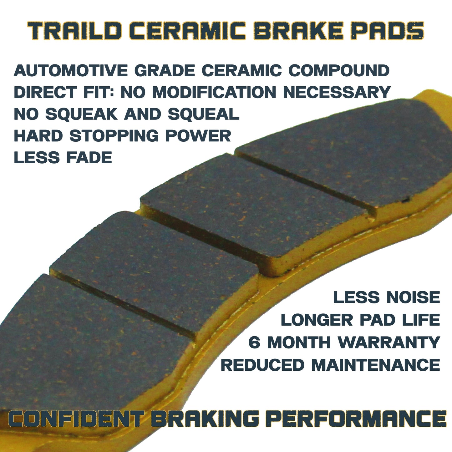 Can-Am Maverick X3/MAX/Sport/Trail 2017-2026 Front & Rear Ceramic Brake Pad Set