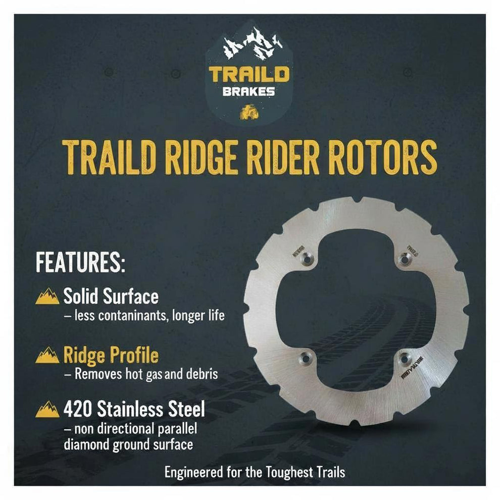 CFMoto CForce 400/500 2023-2026 Ridge Rider Rotor and Brake Pad Kit ...