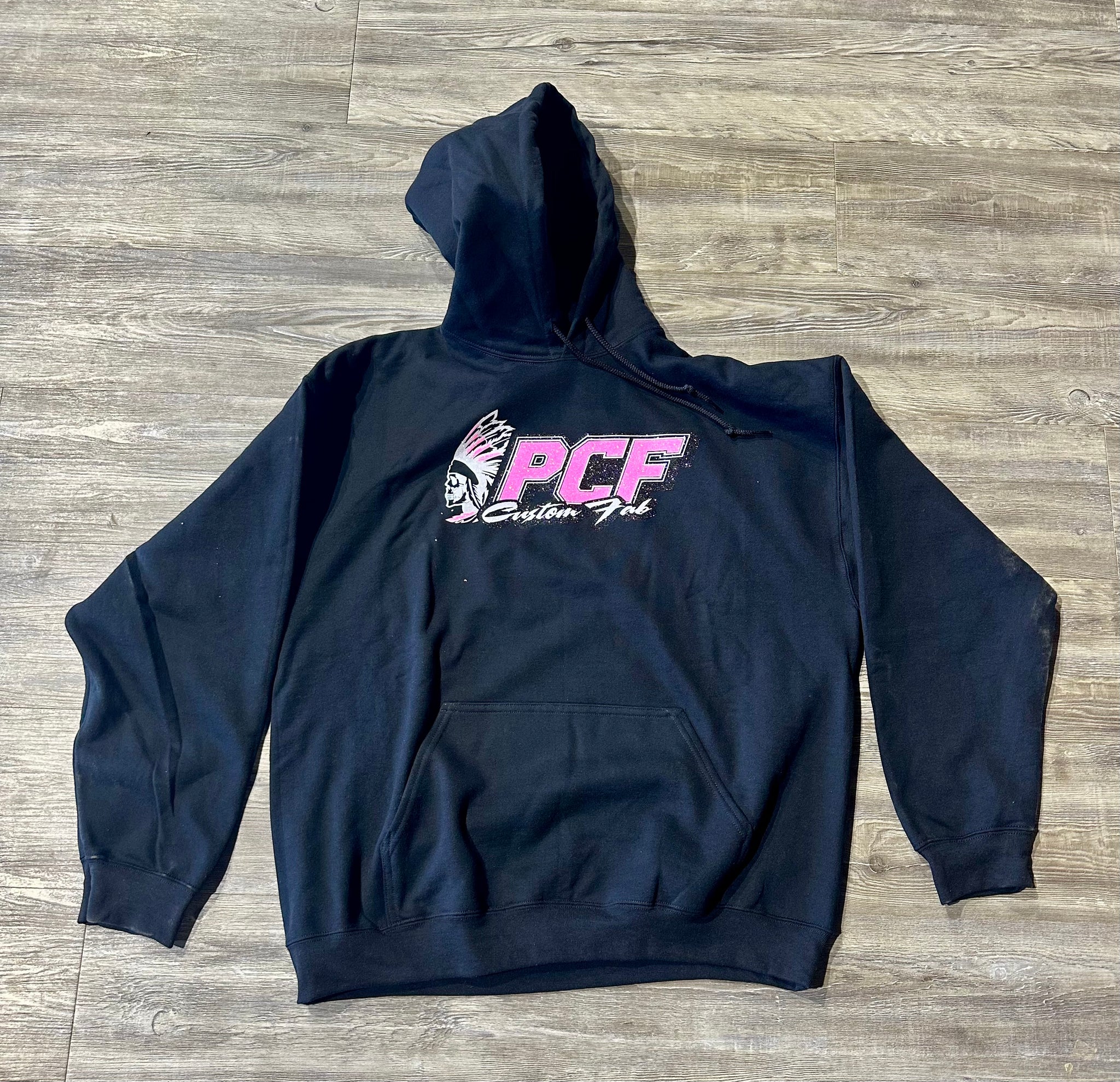 PCF LONG SLEEVE GLITTER HOODIES