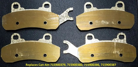 MUD PARK MAFIA CAN-AM DEFENDER HD8/HD10 (NOT MAX) BRAKE PADS FRONTS...715900379, 719900380, REARS...715900381 AND 715900382