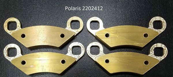 MUD PARK MAFIA FRONT RZR 570/800 OEM# 2203318. REAR RZR 800 OEM#2202412 SOLID BRASS BRAKE PADS