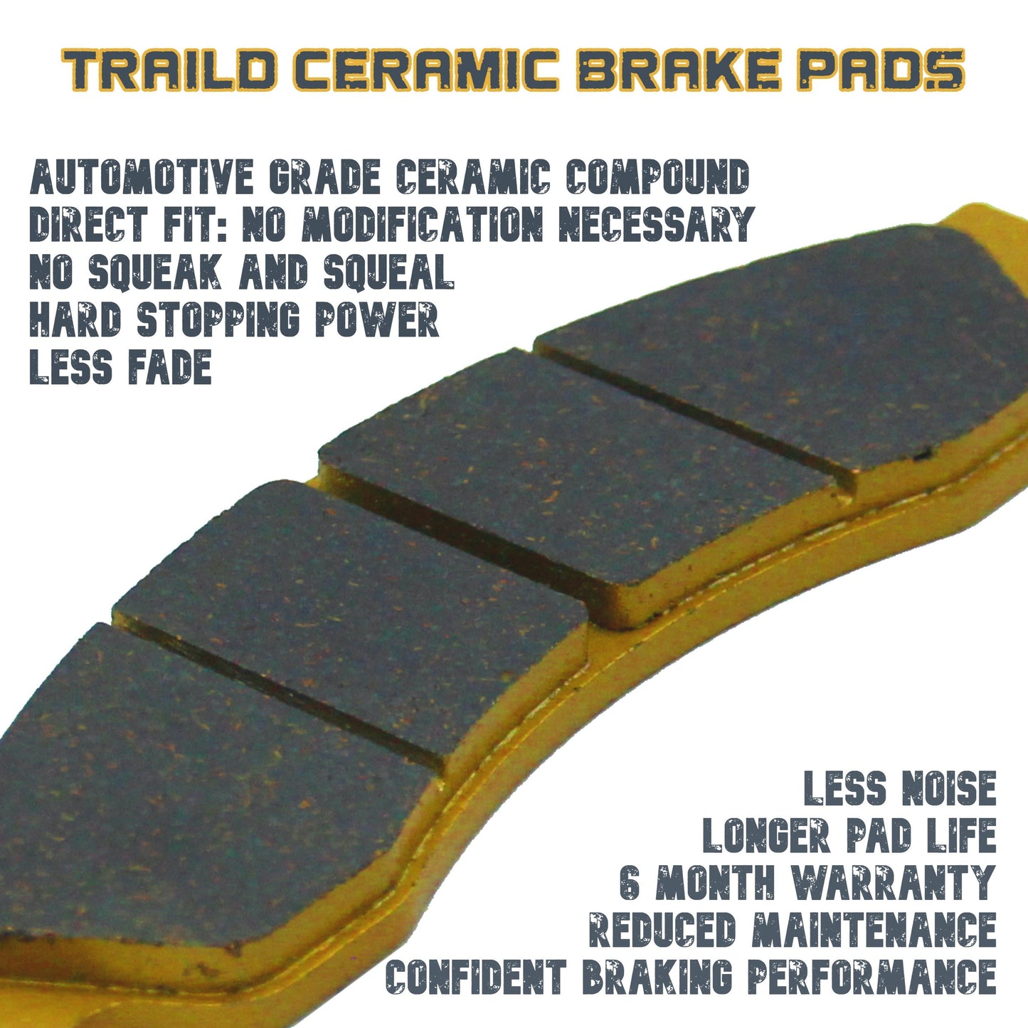 Yamaha YFZ 450R SE 2009-2026 and YFZ 450 2006-2011 & 2017 Ceramic Brake Pad Set